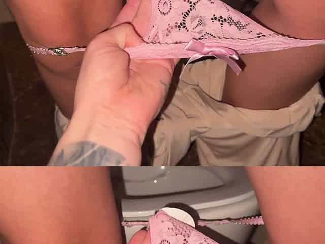 Merry Christmas! New Year's Eve Pissing Compilation! Close-up of a Pussy and Dirty Pads! POV!