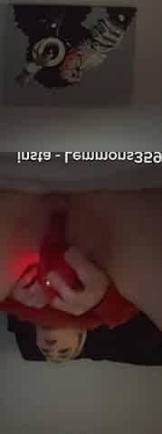 Fucking My Tight Pussy with Rose Toy Dildo Combo