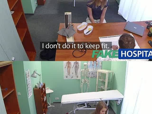 FakeHospital Virginal golden-haired gets the doctors massage