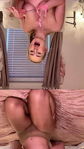 Blonde beauty teens licking and toying
