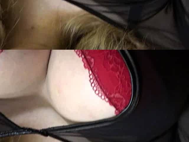 Anett Larman fingers her thigt wet pussy in sexy Nylons