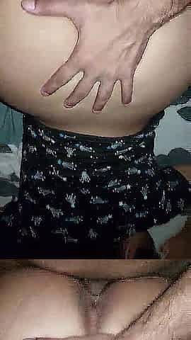 My stepmother comes home tired from work and I cum in her twat!!