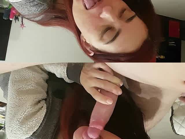 Casual rod sucking at home