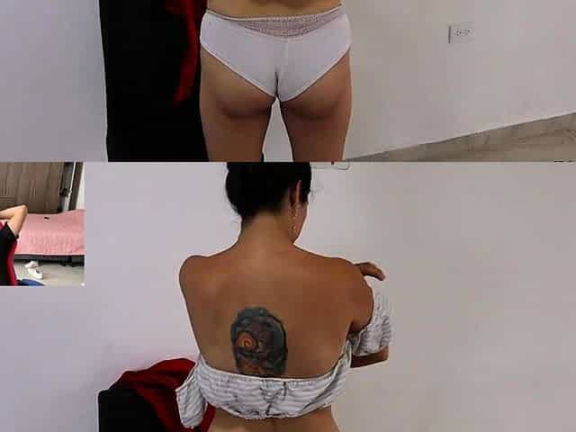 Horny client seduces me to swallow my cock