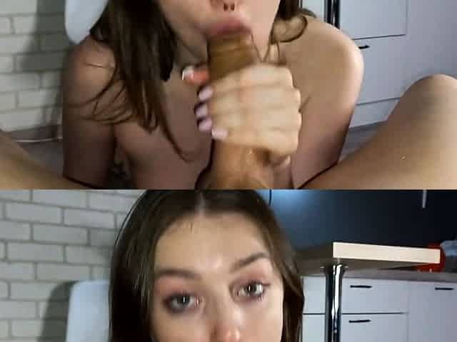 Sloppy POV Blowjob With Cum Play And Swallow