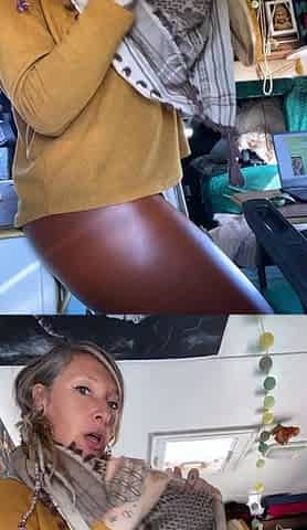 Amateur striptease and Solo masturbation