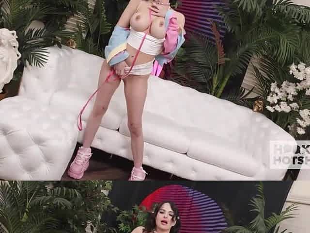 Aviana Violet Gets All Her 3 Holes Drilled Hard