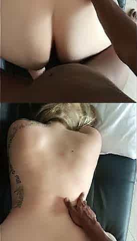 POV 11 Inch BBC VS. PAWG big beautiful woman with butt jizz flow - embermae + elkonguito