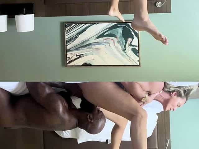 sweetvickievip bbc hotel fuck laying in bed he couldnt