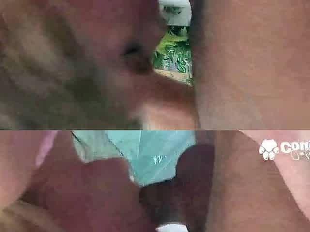 Blond Monica Lion loves coarse DP and semen inside her throat