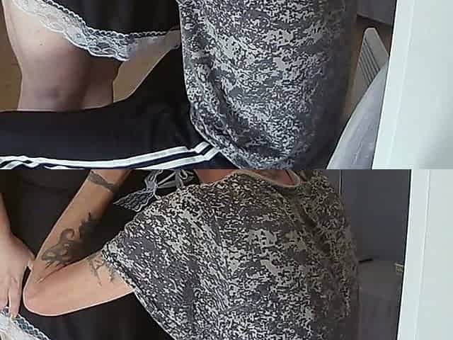 Lights up His Dick to the Maid and Fucked Her Doggy Style