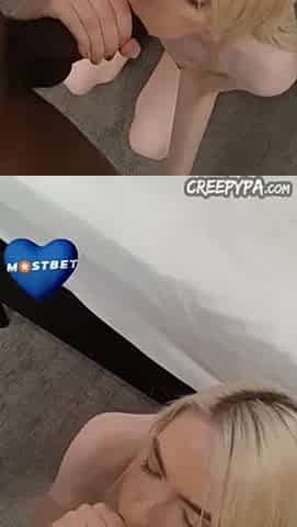 Sticky White Pussy BBC Stuffed