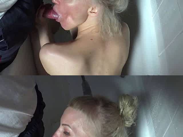Amateur pawnshop blonde sucks dick pov style