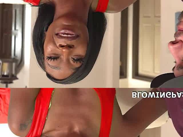 Black gf deepthroats white bfs large rod