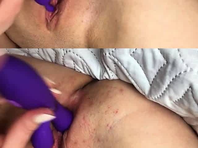 First-Time Vibrator Fun - Close-Up Webcam Solo