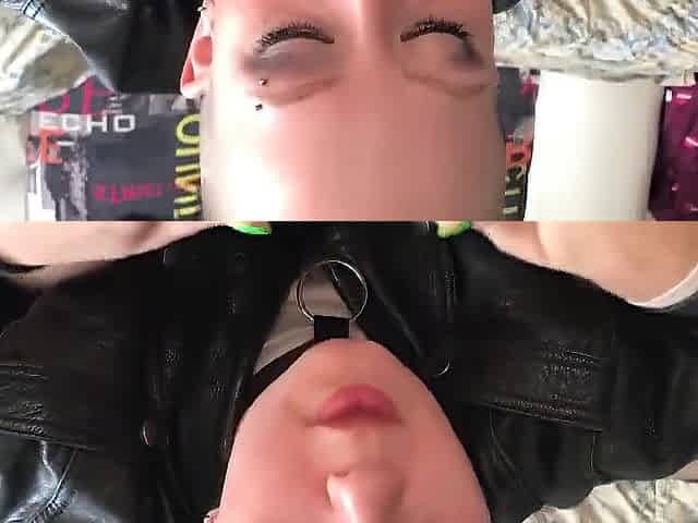 Vilu Vidish in Leather Jacket Swallows Wang