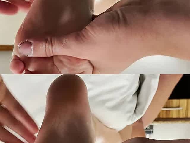 POV: Massaging My Feet at 8 Months Preggo - Grey Want
