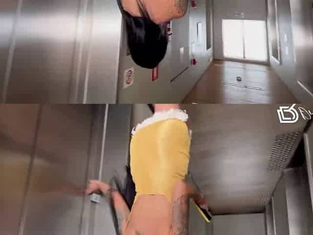 Amateur mummy Morena deep-throats shaft on balcony with neighbor - XXX!