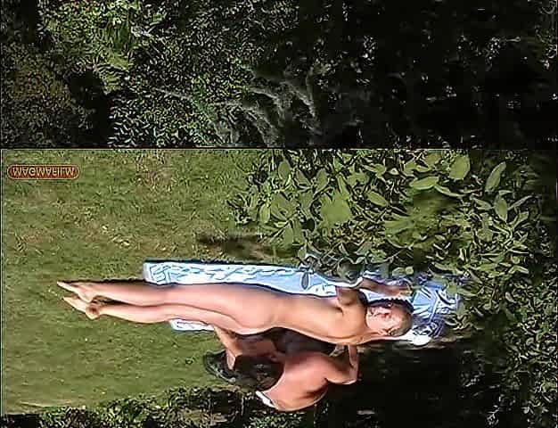 Caught Naked Sunbathing and Fucked at the Edge of the Forest