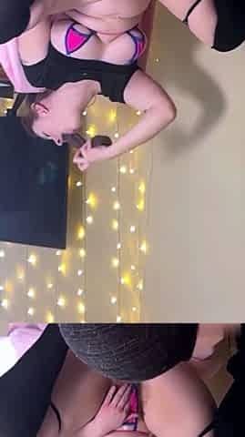 Busty brunette bitch with big boobs