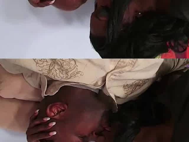 Giving a kiss quickly leads to his BBC stretching out the brunette hair with a overweight chocolate booty