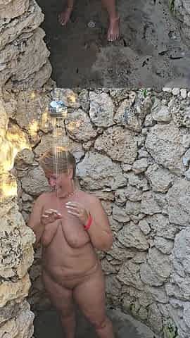 Watch me in the Outdoor Public Shower thinking of you watching me ????