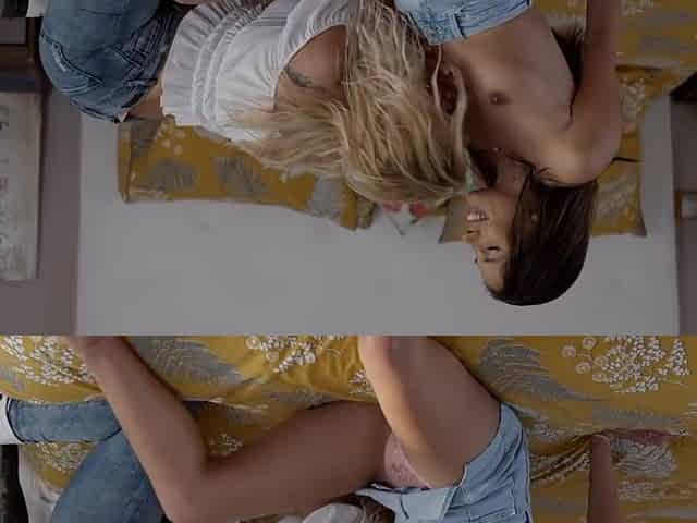 Cherry Kiss, Petite Blonde And Baby Nicols In Hot Blonde Leads Petite Latina Babe To Multiple Squirting Orgasms
