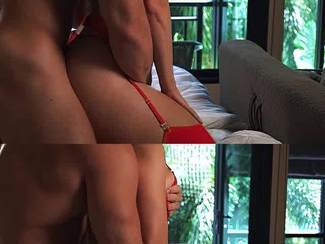 Destroying My Wifes Bubble Booty , Hard Coarse Bang With Large The End