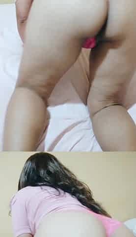 Fuchsia Thong with Four Fingers Fingering