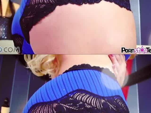 Pornstar Tease - Nikki Benz Disclose her large melons and perfectly constricted snatch