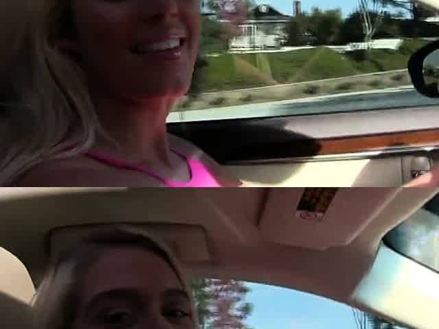 fantastic blonde babe gets her pussy filled with cum