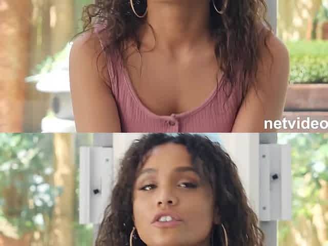 Gorgeous teen exposes her hair muff and perfect body at a porn casting