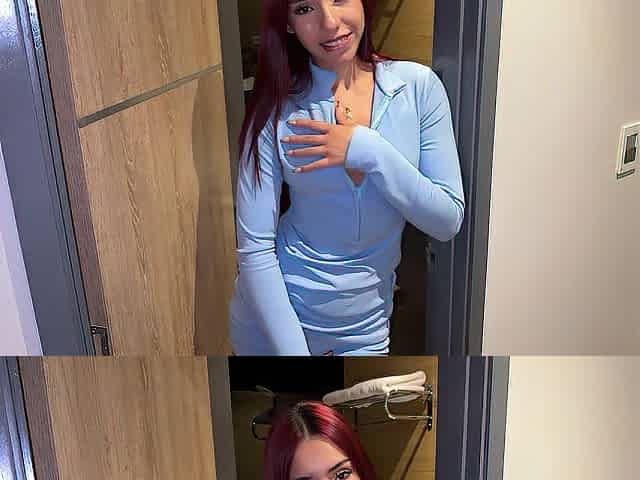 My superlatively good ally spies on me whilst I get willing and I surprise her!!