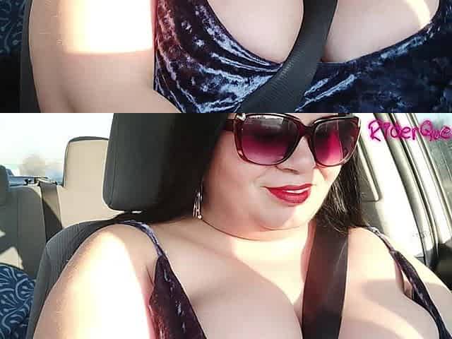Mature BBW MILF Traveling, Fans in Slow Motion