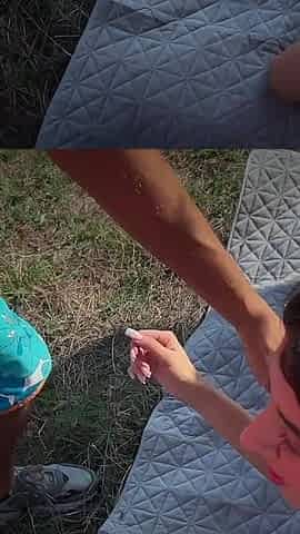 Horny Village Slut Gets Three Cocks and a Big Load of Cum in Her Mouth