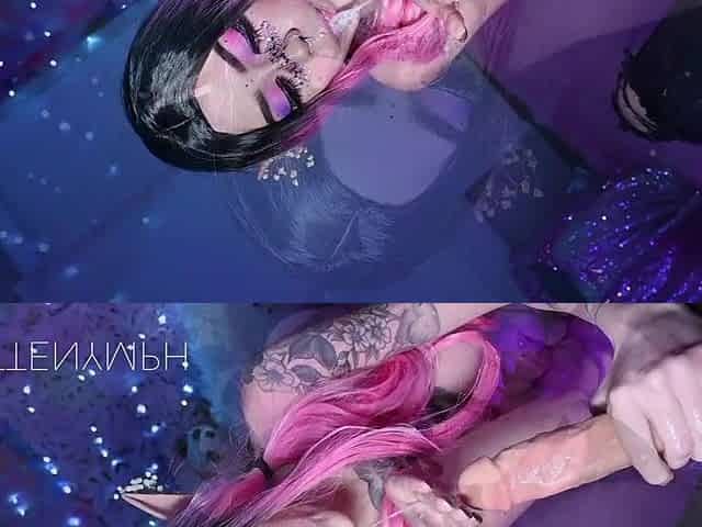 Cosplay horny girl kinky solo