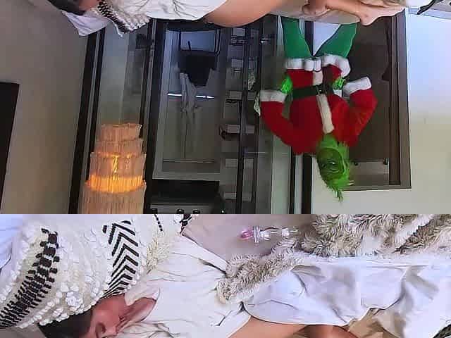 Colombian blond misbehaves on Christmas and the Grinch gives her 1ST ANAL SCREW - Scarlet Benz