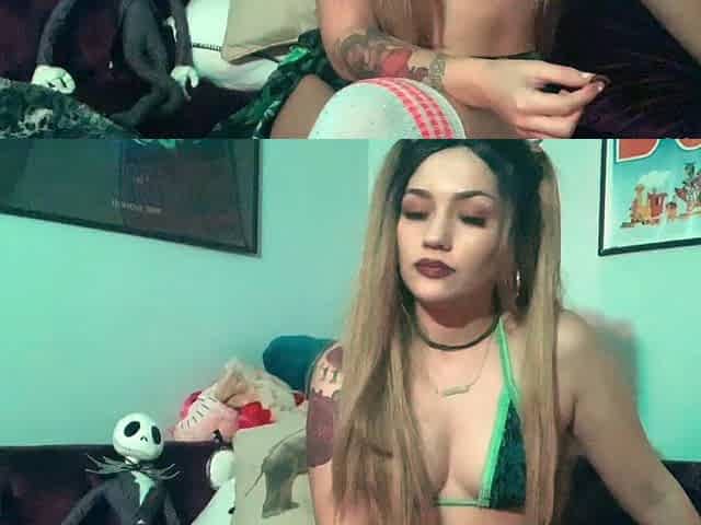Masturbating busty blonde teen on couch with big toys