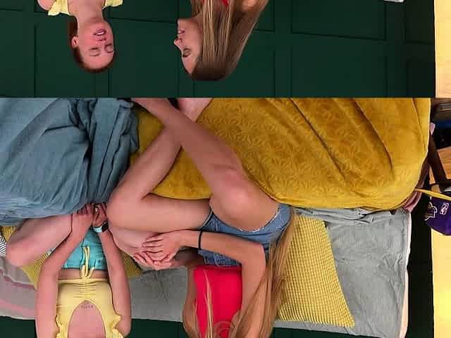 Amateur Teen Lesbian Coeds Kissing