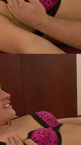 Big round ass blonde sprayed from her fucker