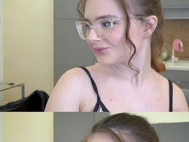 Vivien Doll with natural boobs gets fucked by her older lover