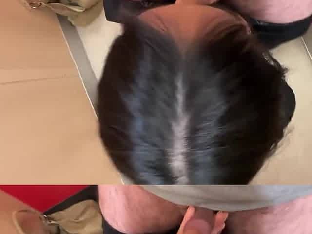 Almost Caught Risky Target Dressing Room Asian Blowjob & Fuck