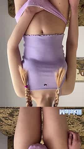 Cute small teen banging herself - Maiskii