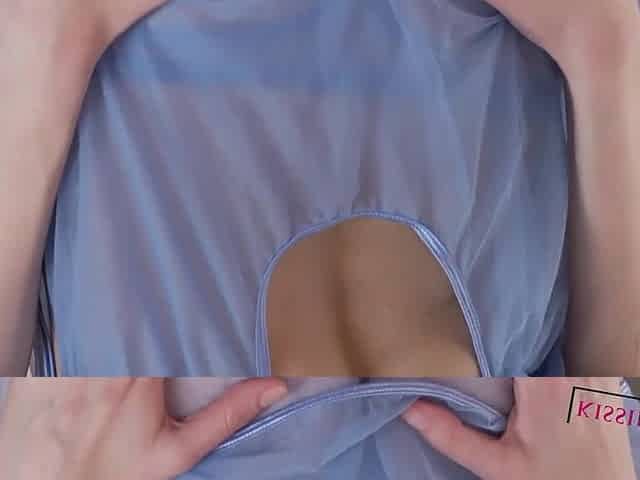 Large breasts gal and her shy most excellent ally - Giving a kiss HD