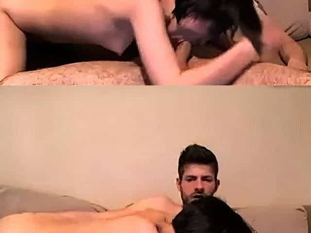 Italian Babe's Webcam Blowjob