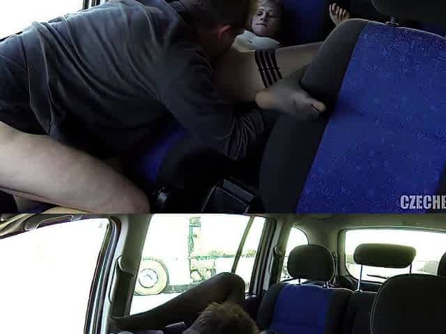 Old Guy Fucks Slut In His Car