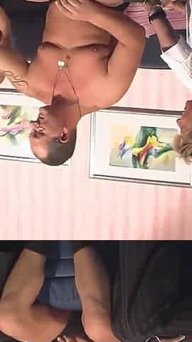 Big boobs blonde milf on the mature cock threesome sex