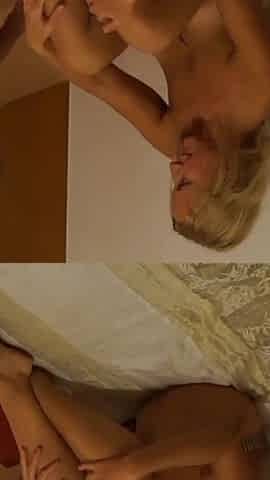 Selena's naked evening posing and blowjob