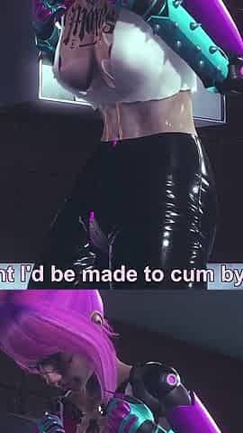 Cyborg Chick Tests Her New Upgrades - Cyberpunk Hentai