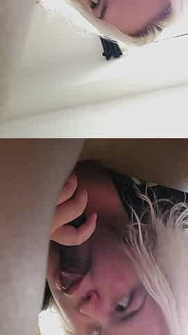 POV Blowjob BBC Interracial BBW Sucking Worship Cum in Mouth